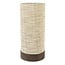 Light en Living Tafellamp Ø16x35 cm BRYLO hout print d bruin+linnen naturel