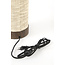 Light en Living Tafellamp Ø16x35 cm BRYLO hout print d bruin+linnen naturel