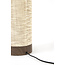 Light en Living Tafellamp Ø16x35 cm BRYLO hout print d bruin+linnen naturel