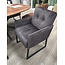 Wildeboer & v/d Weide Showroommodel Eettafelstoel Kira gesloten arm Stof C marble