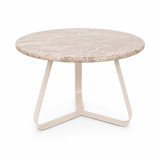 PTMD Salontafel Kae Beige marmer rond S