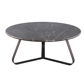PTMD Salontafel Kae Marmer donkerbruin rond L