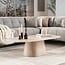 WoonStijl Salontafel Centro 135cm 3D keramiek travertin