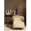 PTMD Ornament Vae Beige gegoten aluminium op travertin voet L