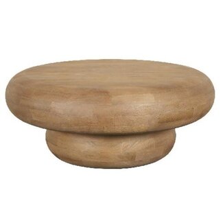 PTMD Salontafel Kedan rond lichtbruin mangohout