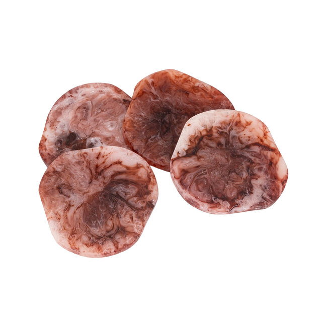 PTMD Onderzetter Damiel Burgundy organisch – set van 4