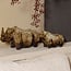 PTMD Ornament neushoorn Tarig Lichtbruin Keramiek S