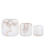 PTMD Theelicht Audin Wit Alabaster rond L