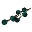 Countryfield Steker Christmas balls L groen