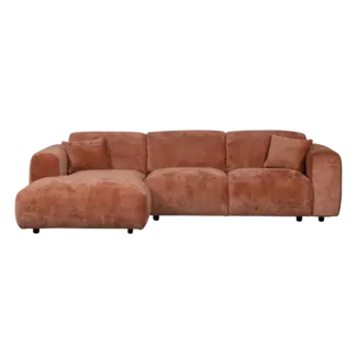 Woood CLOUD chaise longue links geweven chenille terra