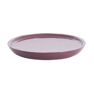 Light en Living Schaal Ø42x5 cm ADA glans aubergine