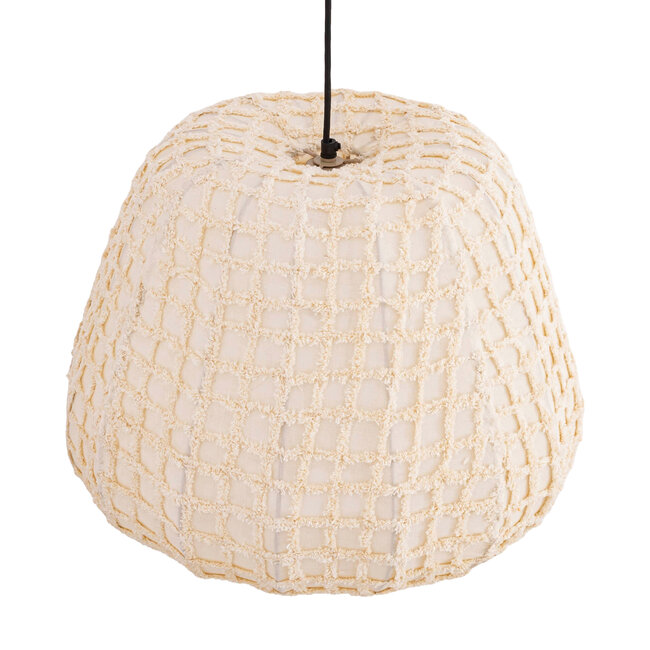 Light en Living Hanglamp Tayma Creme patroon L