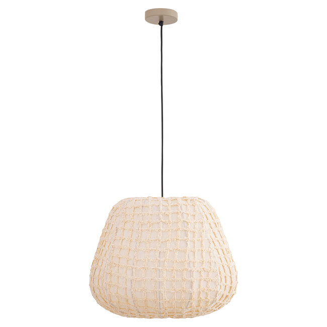 Light en Living Hanglamp Tayma Creme patroon L
