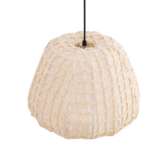 Light en Living Hanglamp Tayma Creme patroon S