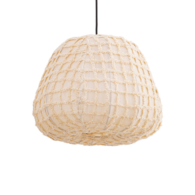Light en Living Hanglamp Tayma Creme patroon S