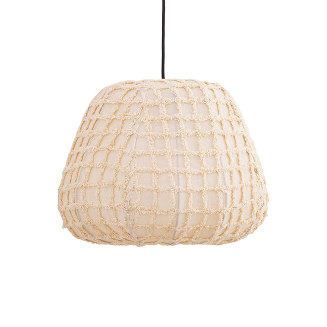 Light en Living Hanglamp Tayma Creme patroon S