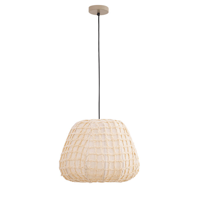 Light en Living Hanglamp Tayma Creme patroon S