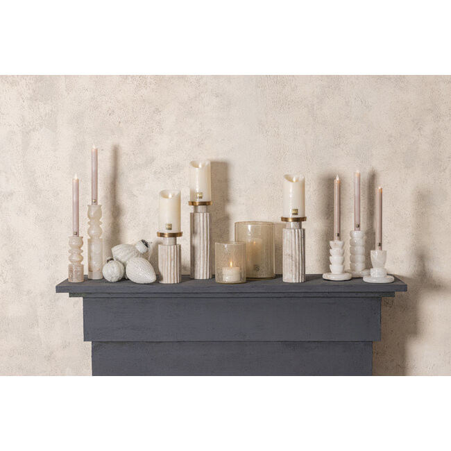 PTMD Kandelaar Gwena Naturel alabaster layers S