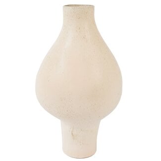 Light en Living Vaas deco Ø24x40,5 cm ZAROTI keramiek crème
