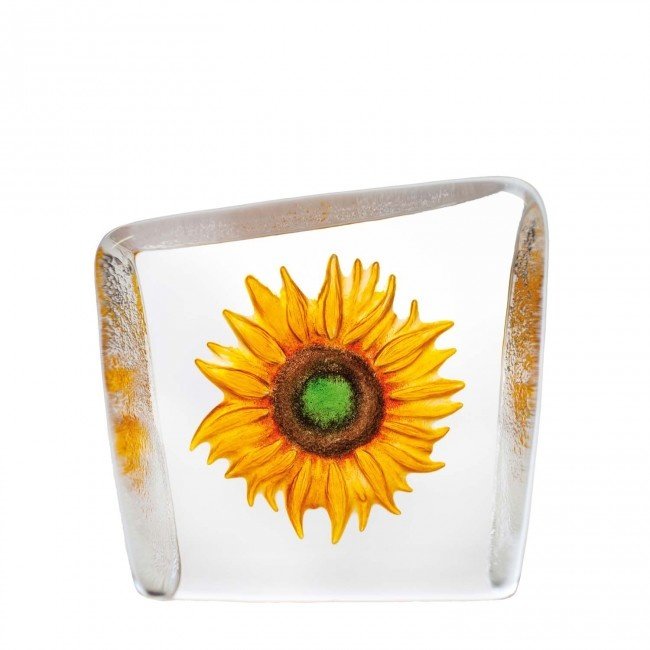 Robert Ljubez „Sonnenblume“ aus Kristallglas