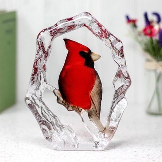 Mats Jonasson (Glaskunstenaar) Kardinaal vogel van Mats Jonasson