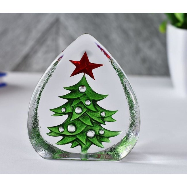 Robert Ljubez Weihnachtsbaum aus Kristallglas