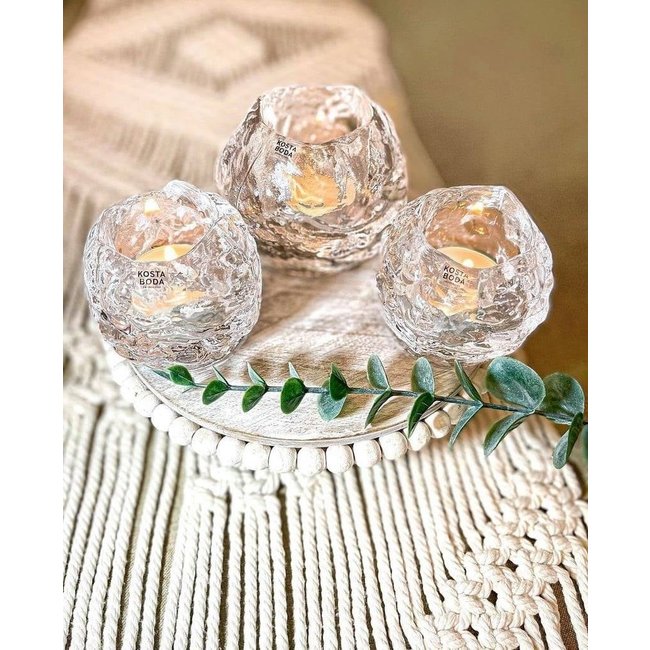 Kosta Boda Set Teelichthalter „Snowball“