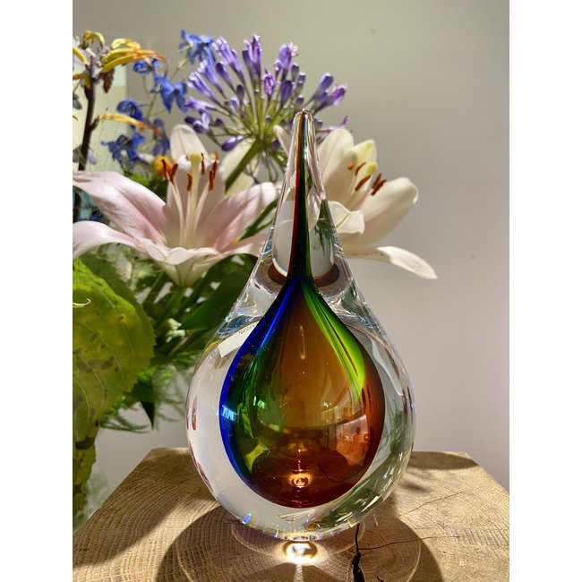 Schön gefärbter Leerdam Tropfen