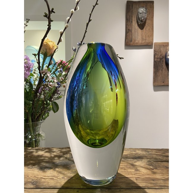 Leerdam Glaskunst Vase „Holland“
