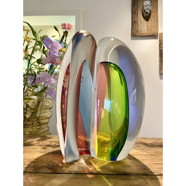 Leerdam glaskunst 'Samen 1'- Patrick de Keijzer