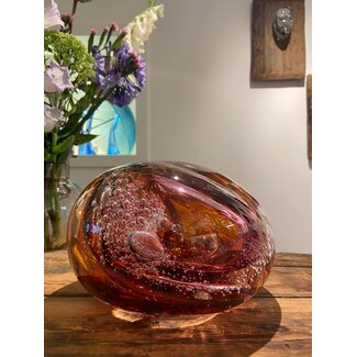 Marco Lopulalan Leerdam Glaskunst „Vier Elemente: Feuer“