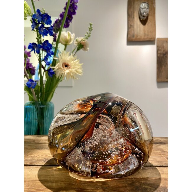 Leerdam glaskunst 4 elementen Aarde