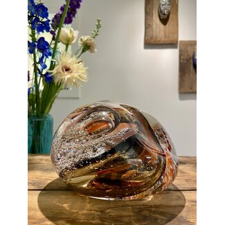 Marco Lopulalan Leerdam glaskunst '4 elementen'  Aarde
