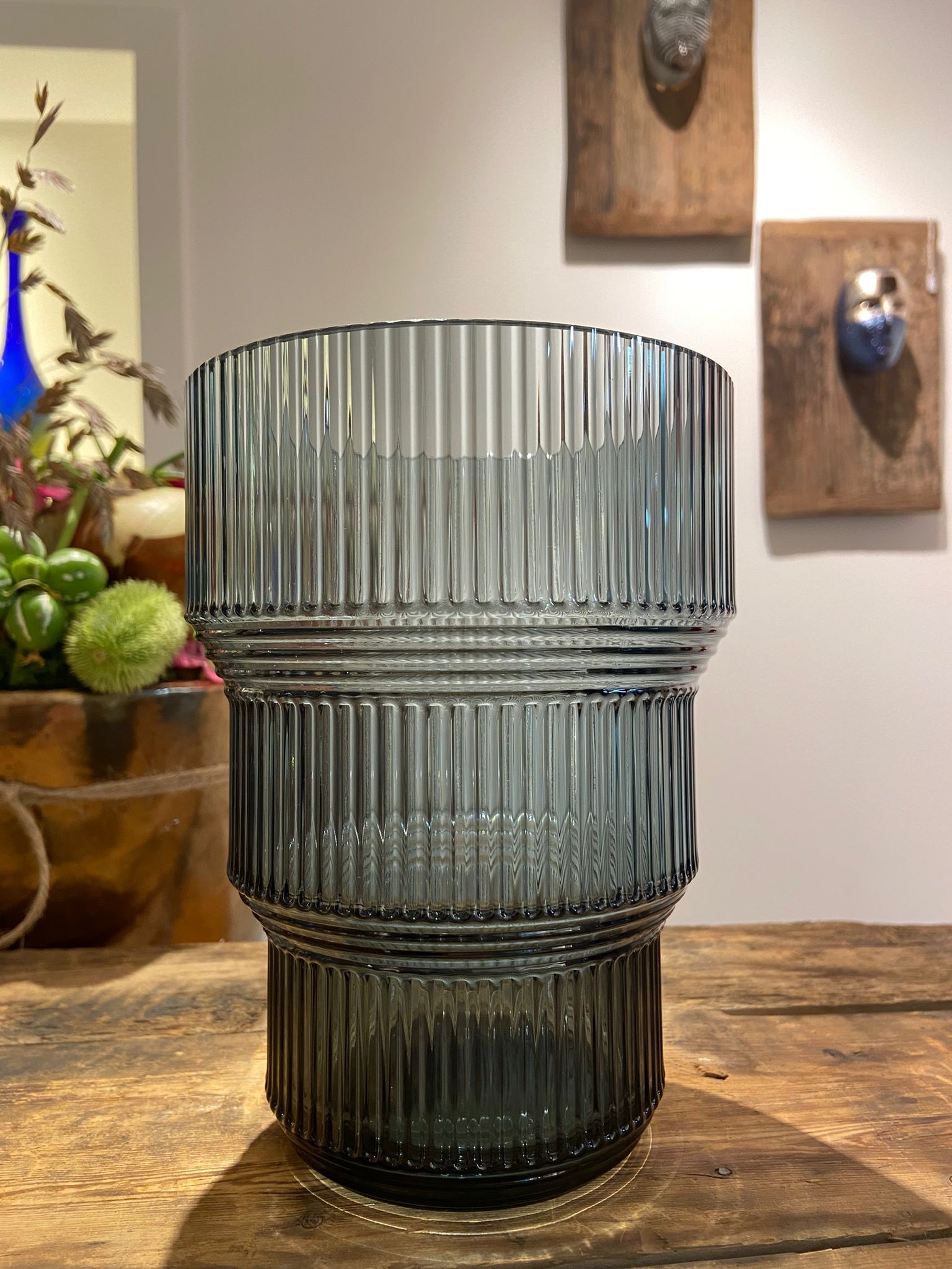 Thenshop 6 stuks 20 cm lange heldere bloemenvaas brede mond kristallen glazen vaas moderne boho-stijl decoratieve vazen voor centerpieces bulk hoge vaas voor bloemboeketten rustieke huisdecoratie
