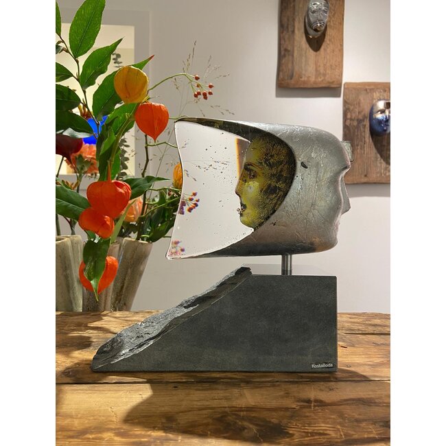 Kosta Boda Bertil Vallien Janus sculptuur