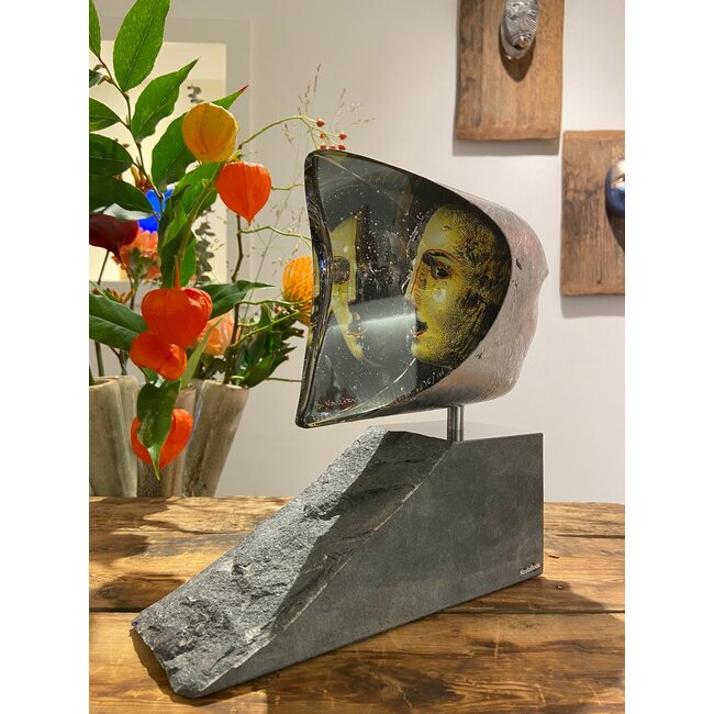 Kosta Boda Bertil Vallien Janus Skulptur