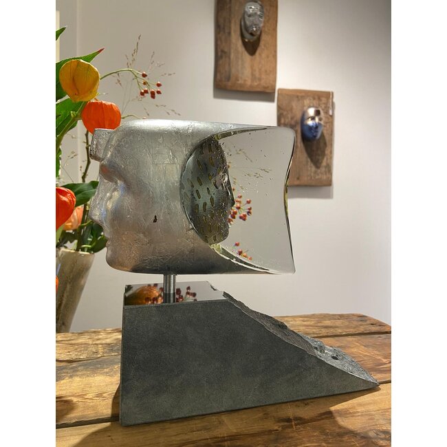 Kosta Boda Bertil Vallien Janus sculptuur