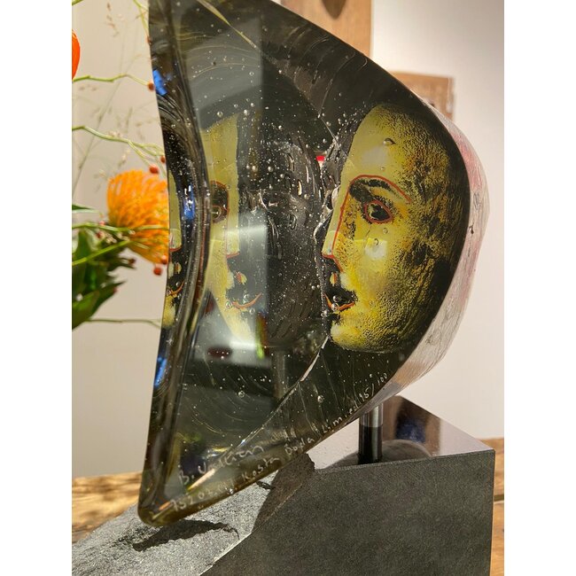 Kosta Boda Bertil Vallien Janus Skulptur