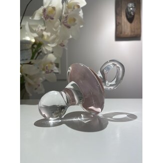 Glasgeschenk zur Geburt – rosa