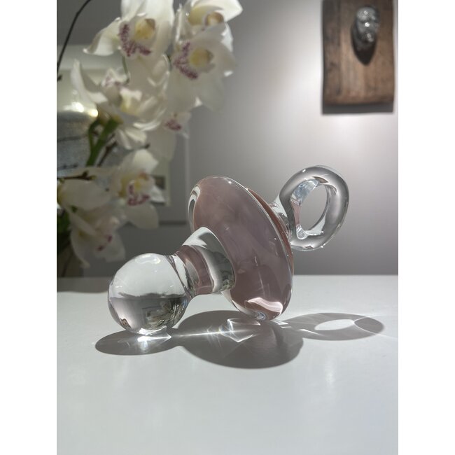 Glasgeschenk zur Geburt – rosa