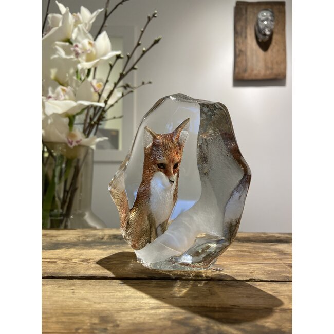 Mats Jonasson „Fuchs“ aus Glas