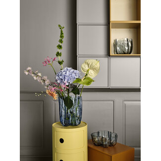 Åsa Jungnelius Kosta Boda vaas Crackle - blauw Åsa Jungnelius Kosta Boda vaas Crackle - blauw