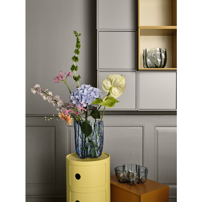 Åsa Jungnelius Kosta Boda vaas Crackle - blauw