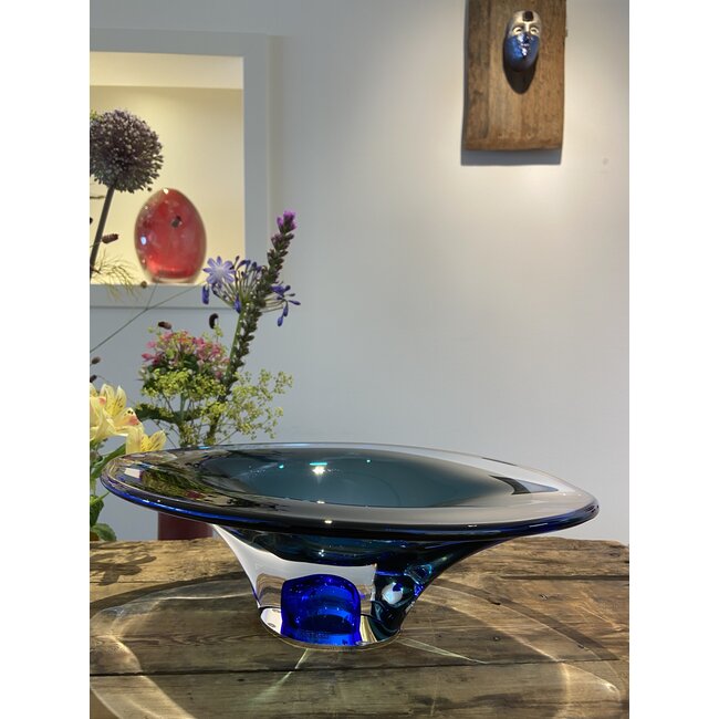 Kosta Boda Schale „Vision“ grün/blau