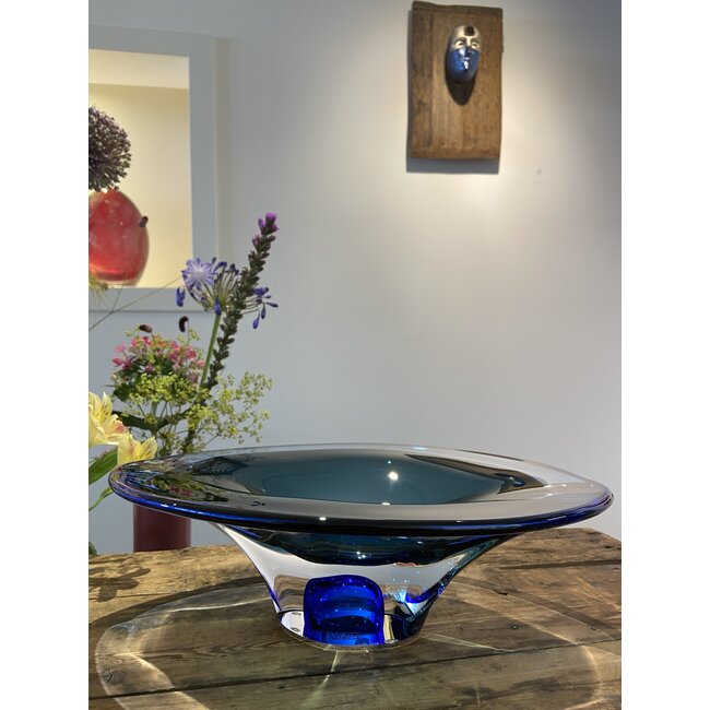 Kosta Boda Schale „Vision“ grün/blau