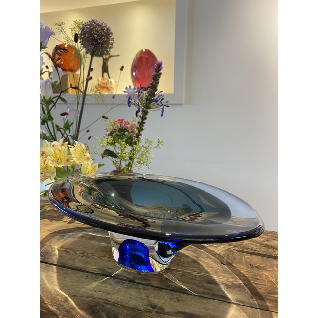 Kosta Boda Schale „Vision“ grünblau