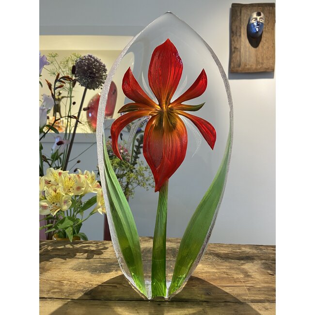 Mats Jonasson Blume „Lilie“ aus reinem Kristall