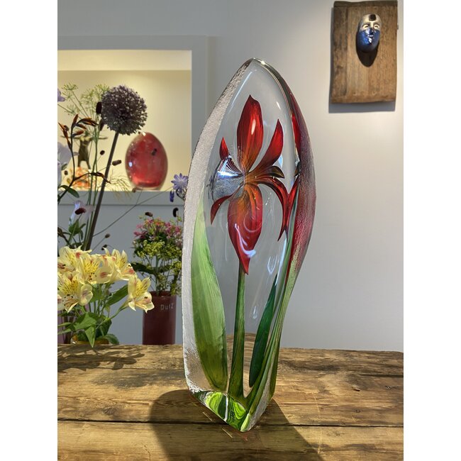 Mats Jonasson Blume „Lilie“ aus reinem Kristall