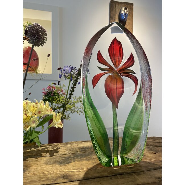 Mats Jonasson Blume „Lilie“ aus reinem Kristall