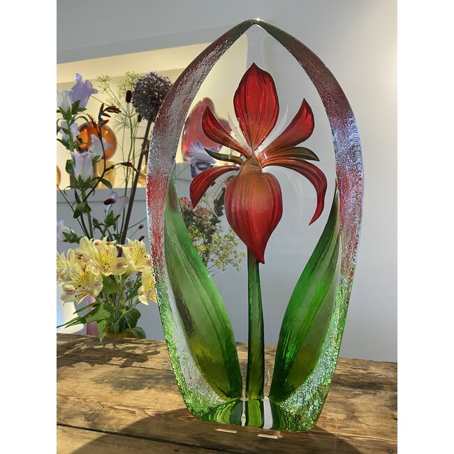 Mats Jonasson Blume „Lilie“ aus reinem Kristall